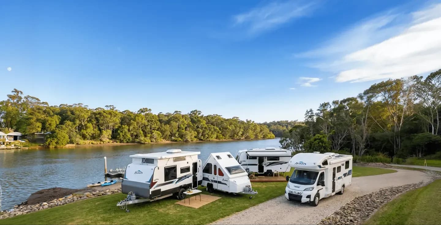 caravans at the park